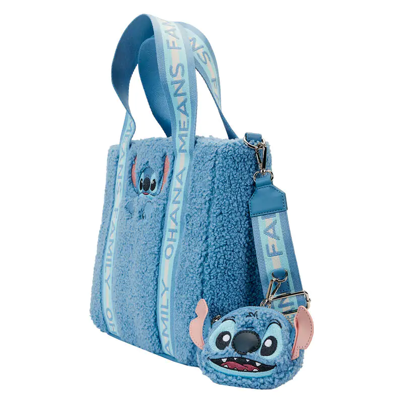 Loungefly Disney Stitch plyšová tote taška s vreckom na mince produktová fotografia