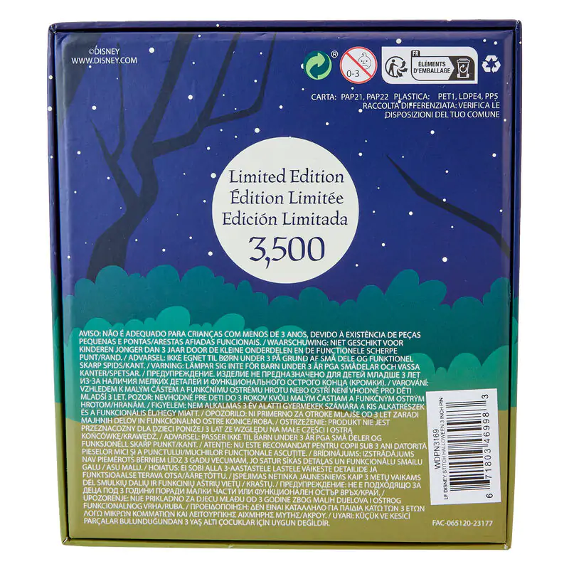 Loungefly Disney Stitch Spooky Stories Halloween odznak produktová fotografia