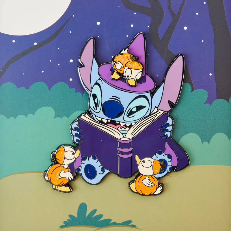 Loungefly Disney Stitch Spooky Stories Halloween odznak produktová fotografia