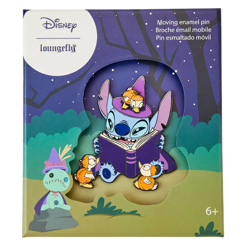 Loungefly Disney Stitch Spooky Stories Halloween odznak produktová fotografia