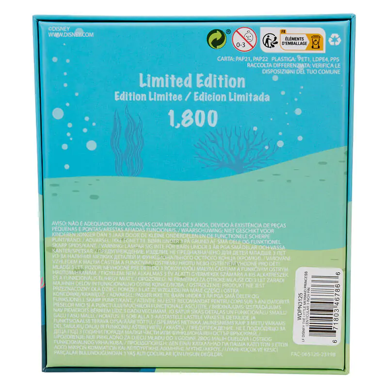 Loungefly Disney The Little Mermaid Ariel Odznak produktová fotografia