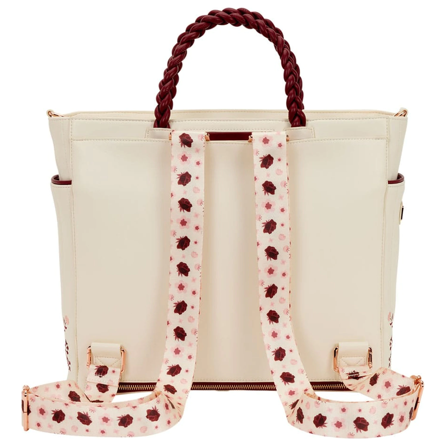 Loungefly Crossbody Bag Figural Cream & Red Floral produktová fotografia