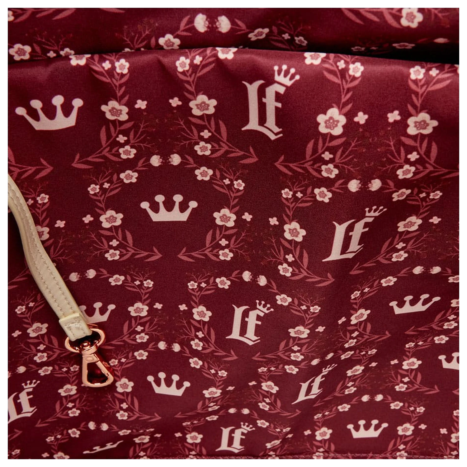 Loungefly Crossbody Bag Figural Cream & Red Floral produktová fotografia