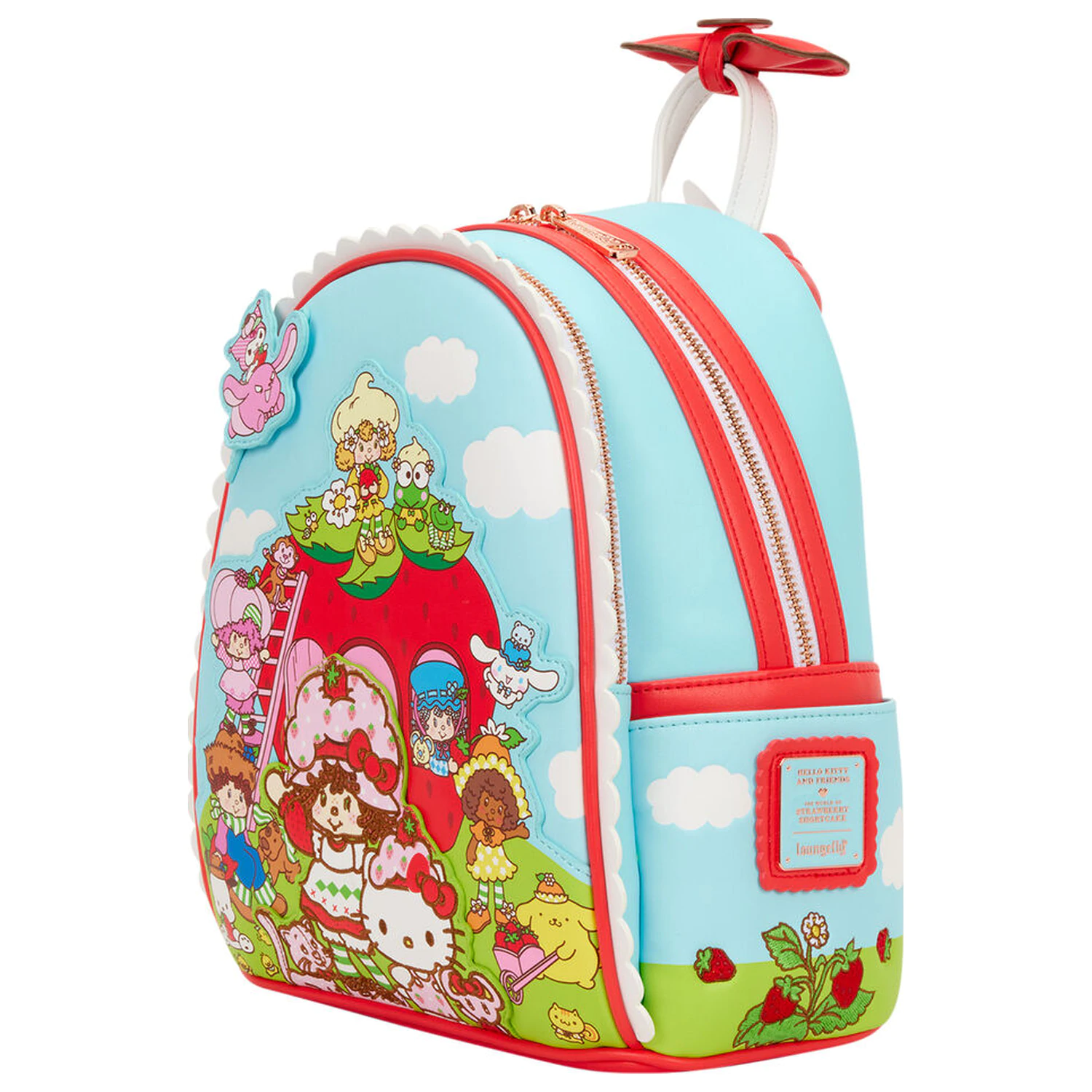 Loungefly Hello Kitty & Friends x Strawberry Shortcake Vôňou ruksak 26cm produktová fotografia