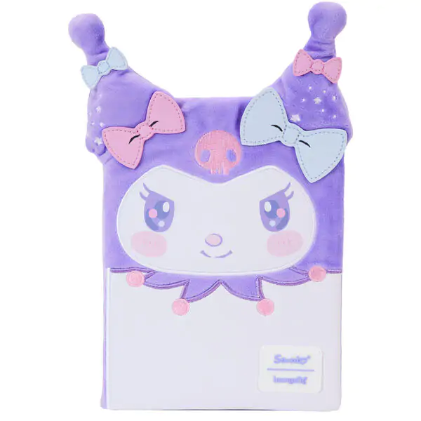 Loungefly Sanrio Kuromi plyšový diár produktová fotografia