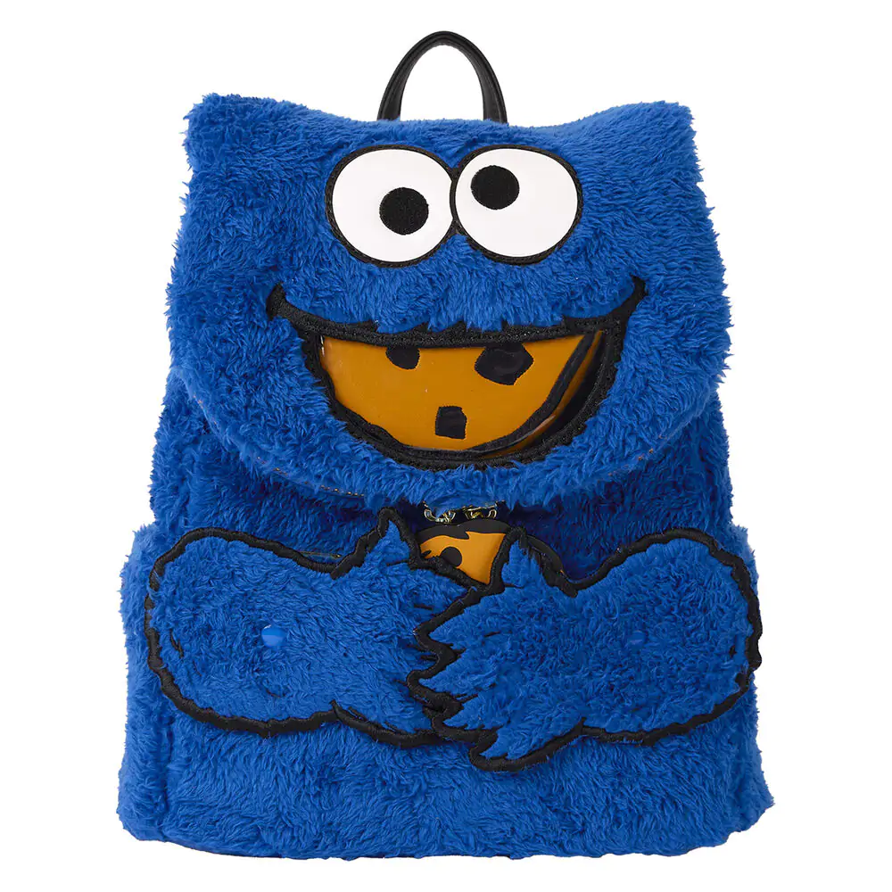 Loungefly Sesame Street Cookie Monster Plyšový ruksak + peňaženka produktová fotografia