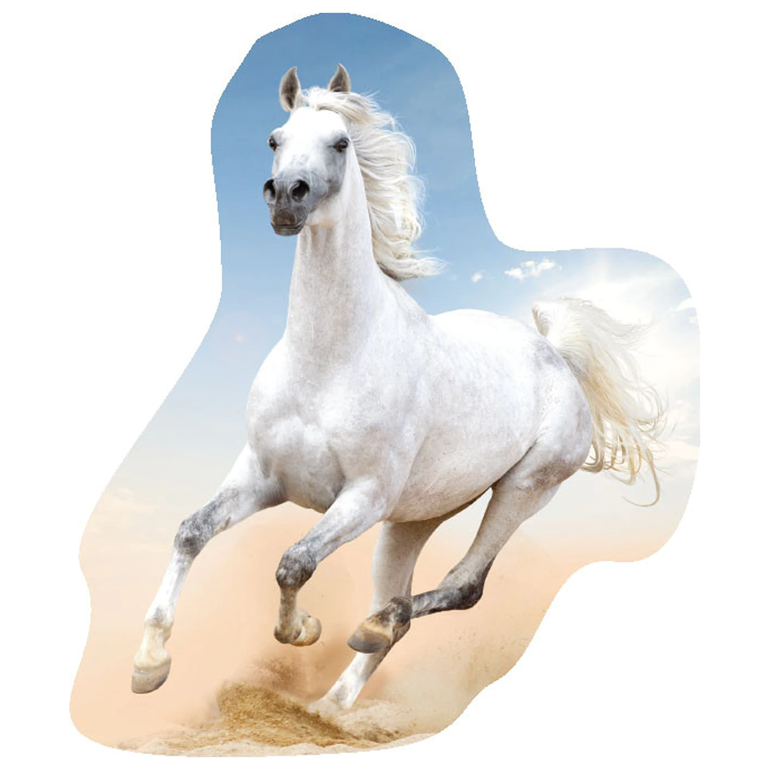 Lovas Biely tvarovaný vankúš produktová fotografia