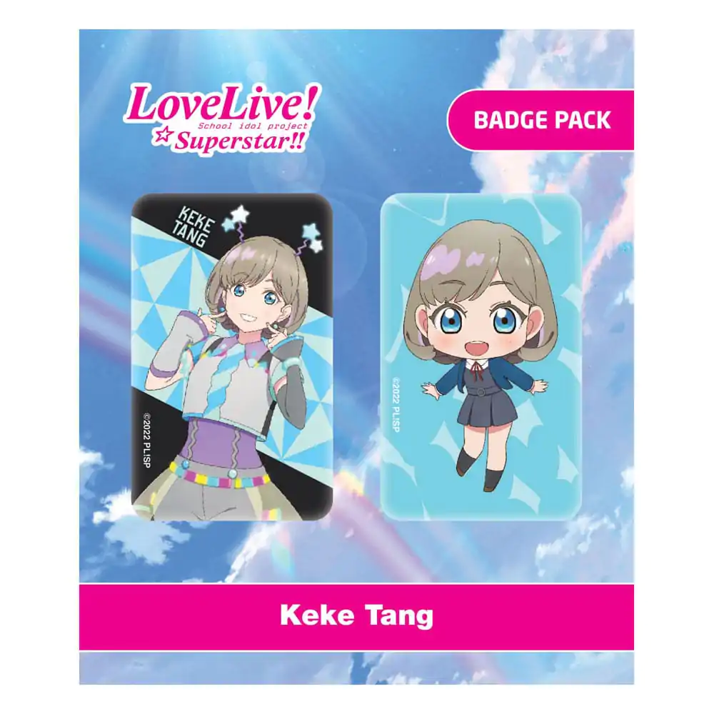 Love Live! Pin Badges 2 kusy balíček Keke Tang termékfotó