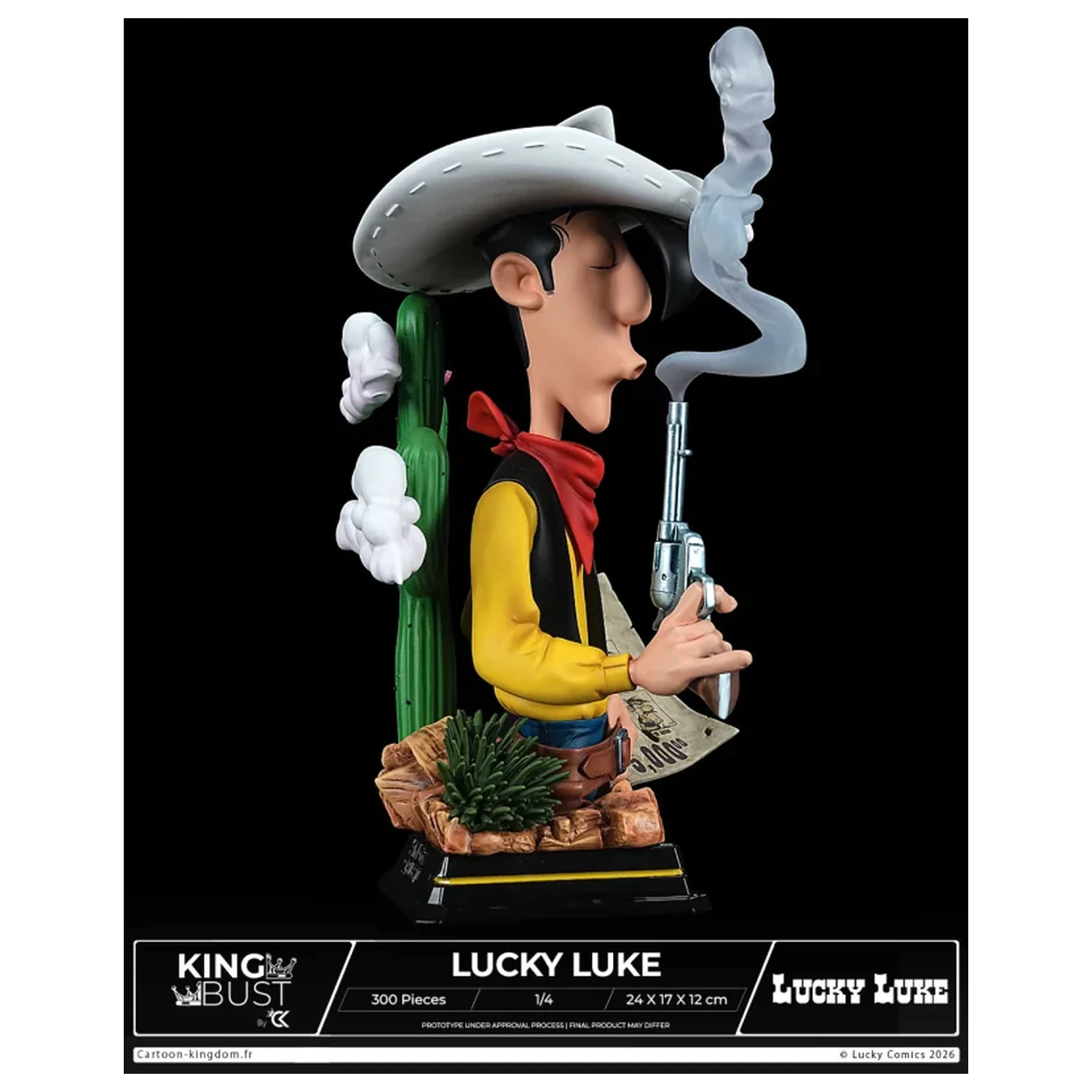 Lucky Luke King Bust 1/4 24 cm produktová fotografia