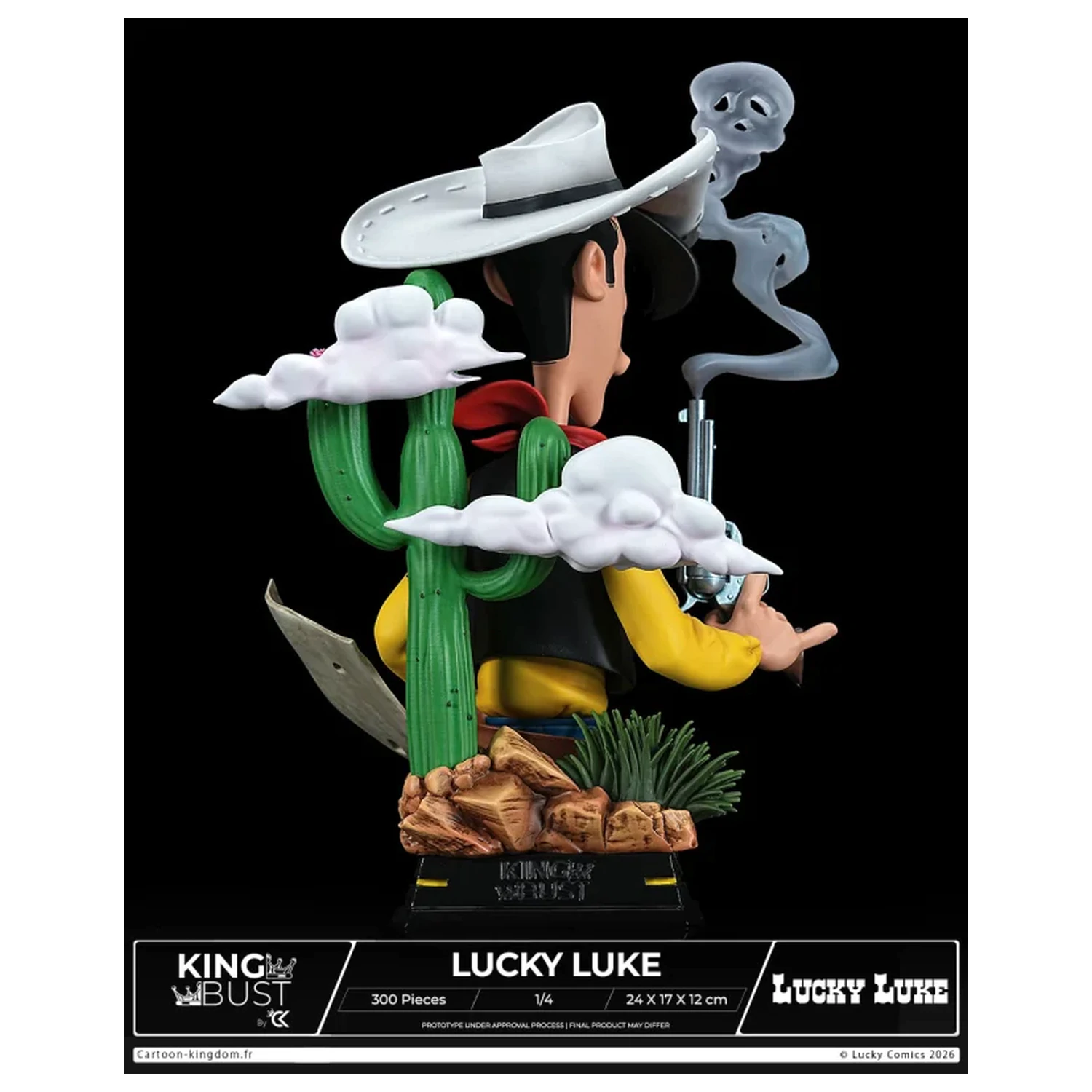 Lucky Luke King Bust 1/4 24 cm produktová fotografia