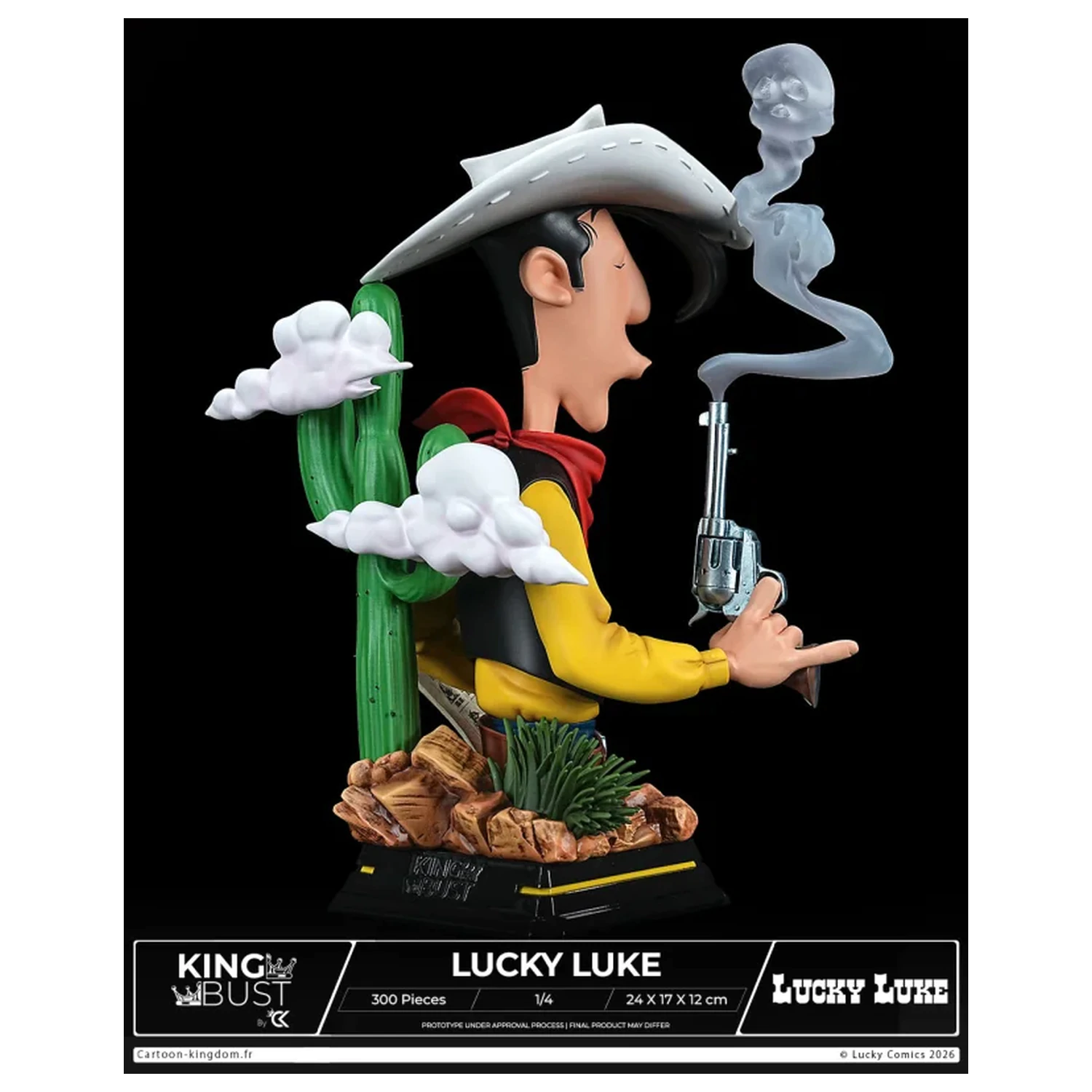 Lucky Luke King Bust 1/4 24 cm produktová fotografia