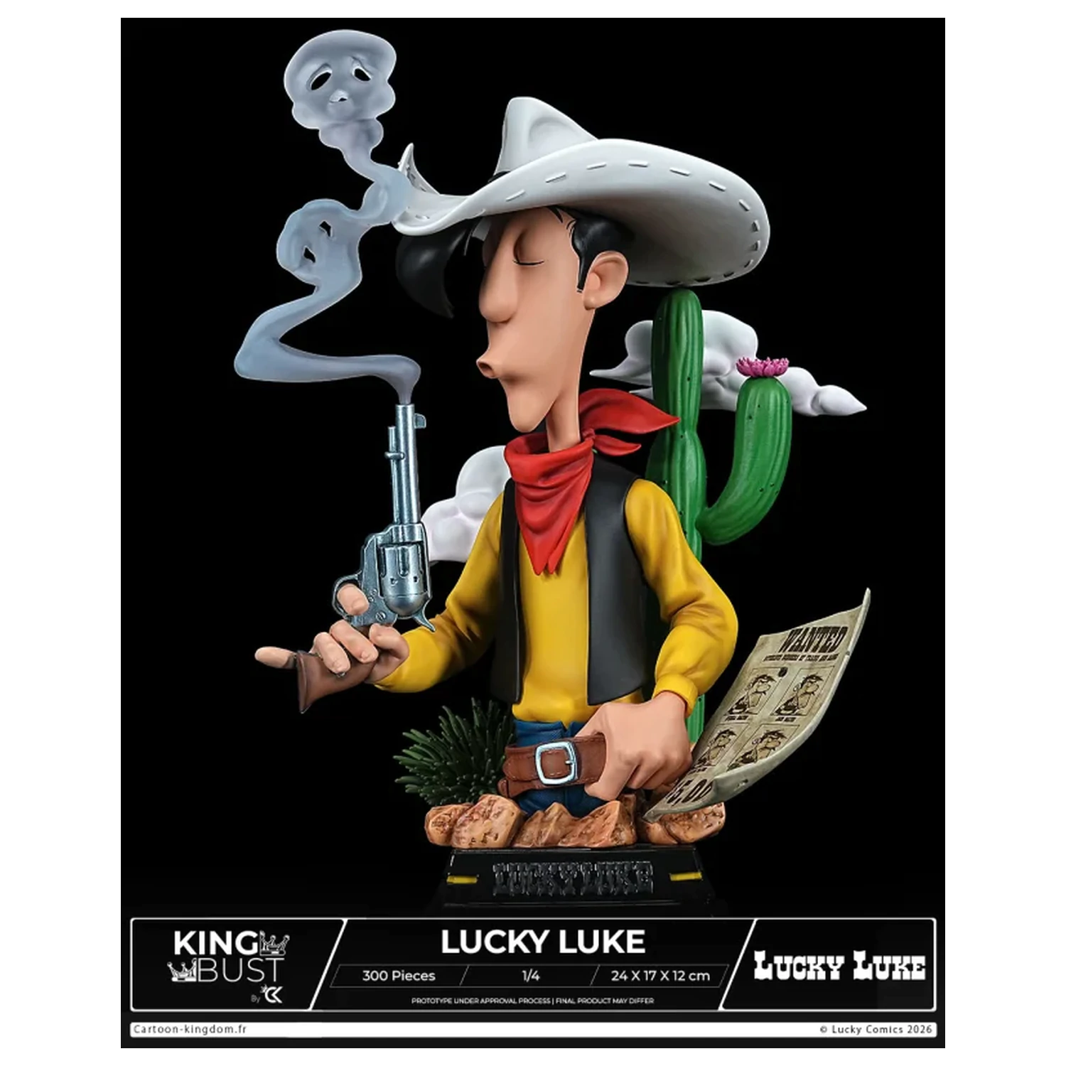Lucky Luke King Bust 1/4 24 cm produktová fotografia