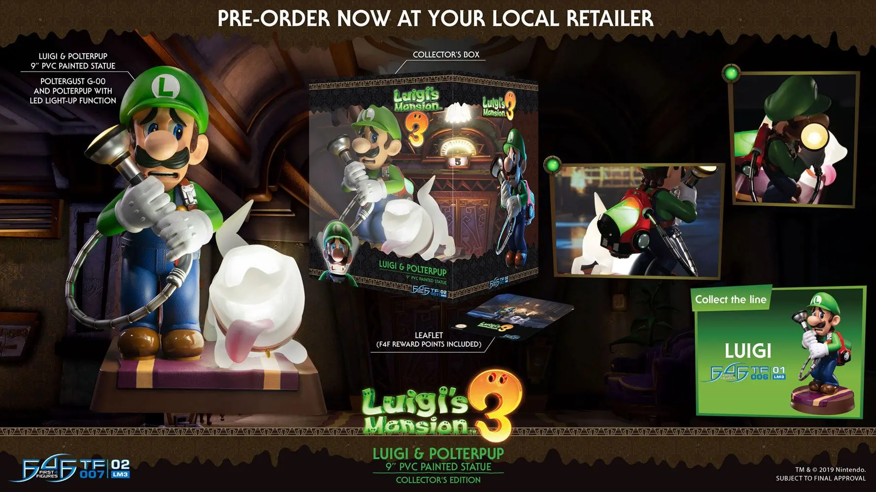 Luigi's Mansion 3 PVC Socha Luigi & Polterpup Zberateľská edícia 23 cm produktová fotografia