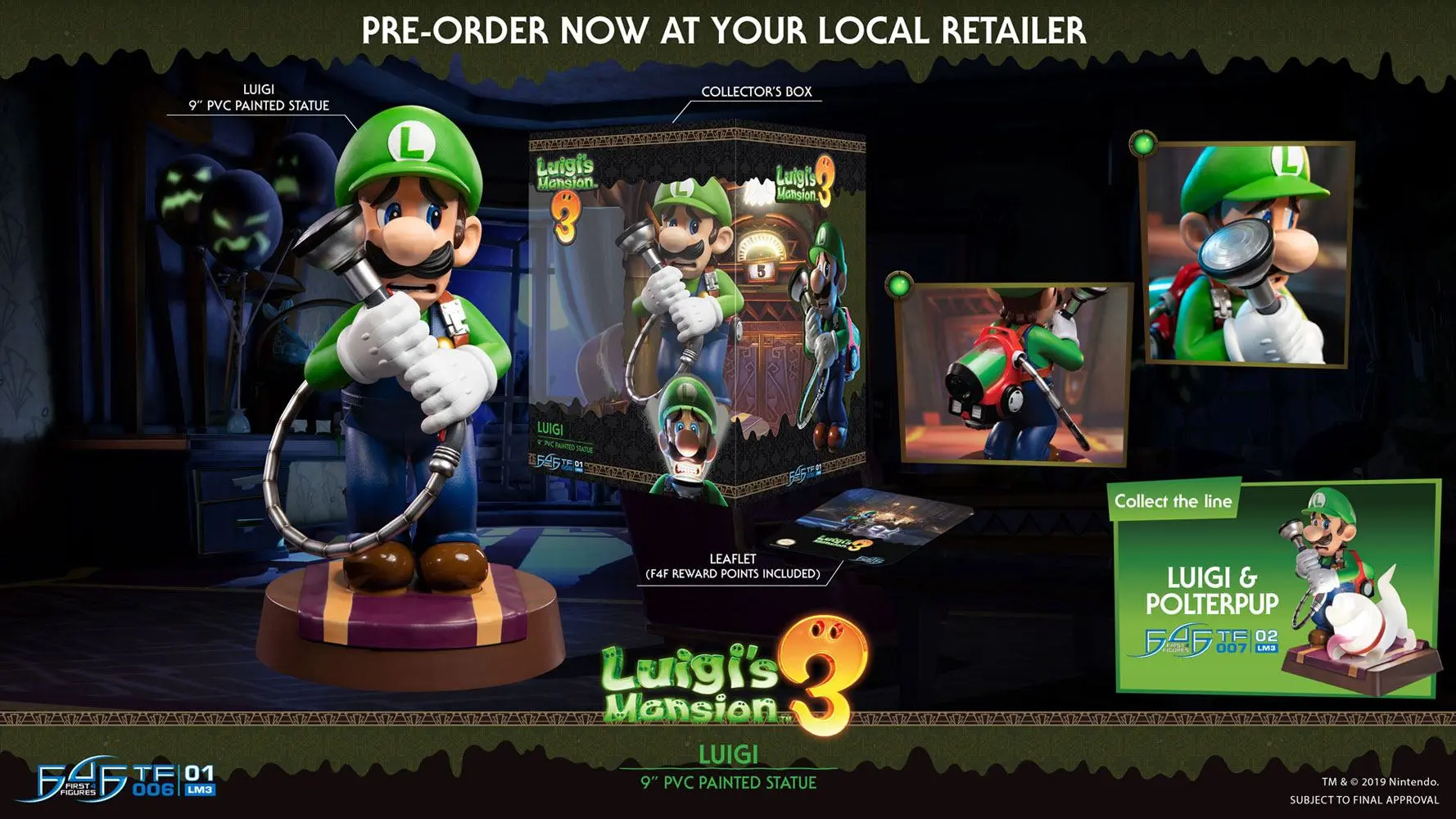 Luigi's Mansion 3 PVC figúrka Luigi 23 cm termékfotó