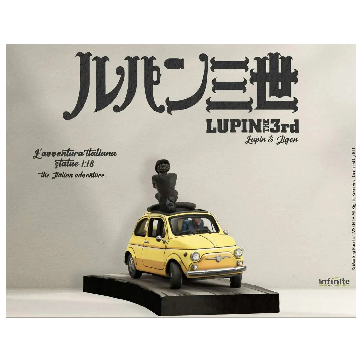 Lupin the 3rd The Italian Adventure Lupin Jigen Socha 1/18 14 cm produktová fotografia