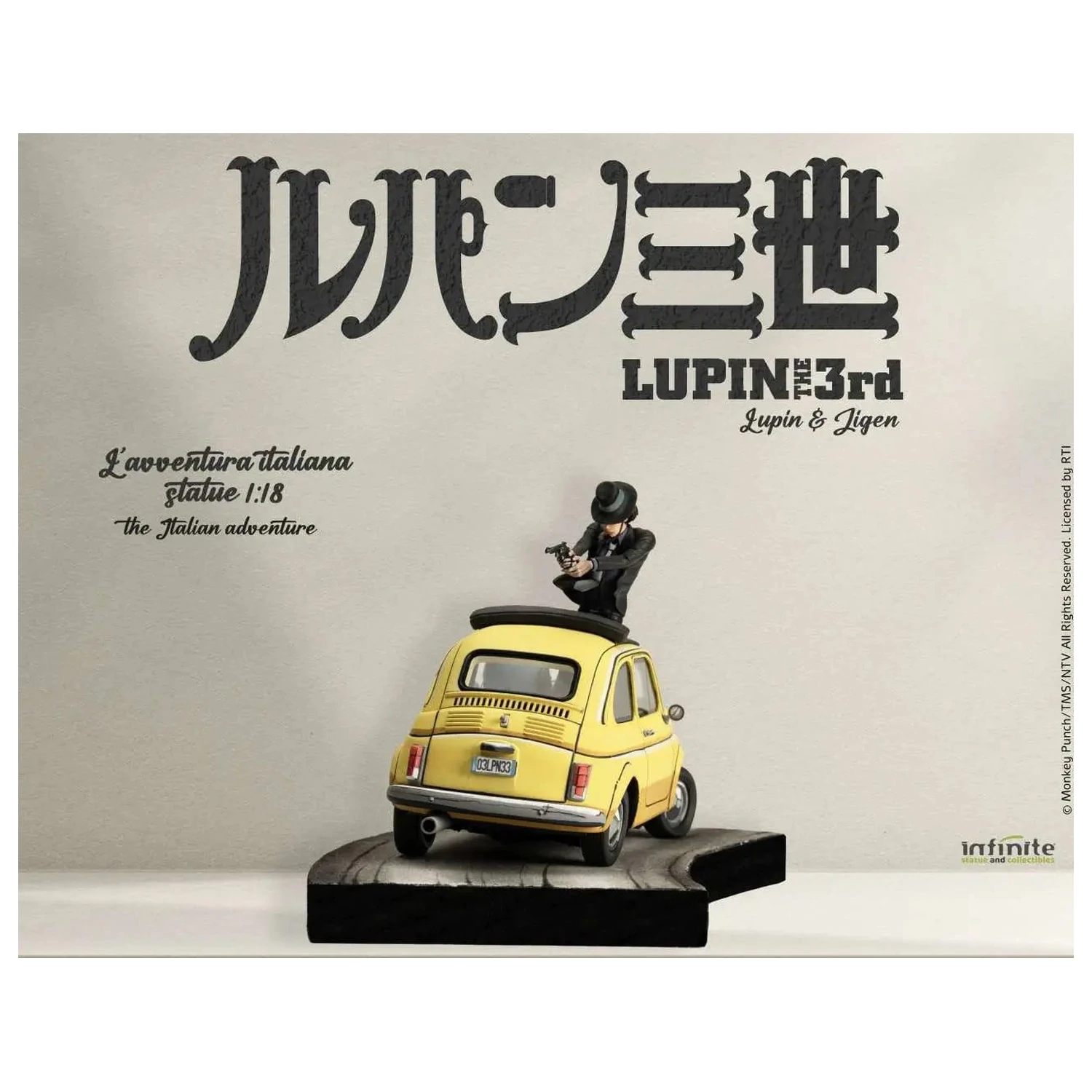 Lupin the 3rd The Italian Adventure Lupin Jigen Socha 1/18 14 cm produktová fotografia