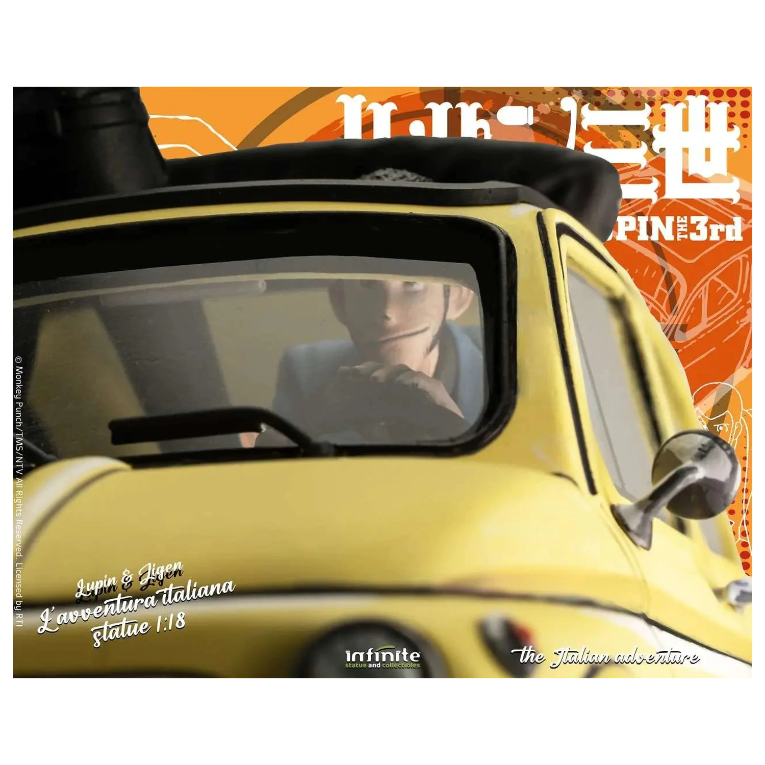 Lupin the 3rd The Italian Adventure Lupin Jigen Socha 1/18 14 cm produktová fotografia