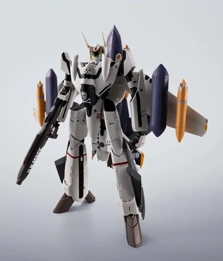 Macross 7 Hi-Metal R Akčná figúrka VF-0S Phoenix (Roy Focker Use) & QF-2200D-B Ghost Set 14 cm produktová fotografia
