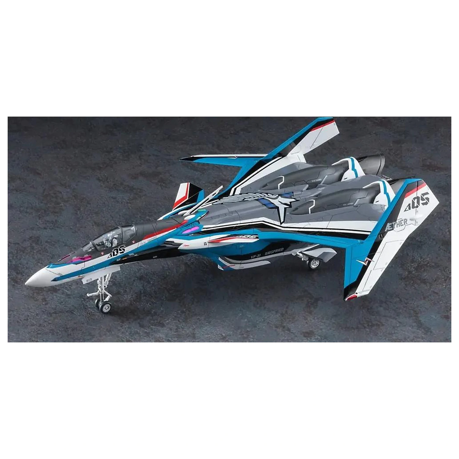 Macross Delta VF-31J Custom Siegfried Hayate Plastikový model 1/72 produktová fotografia