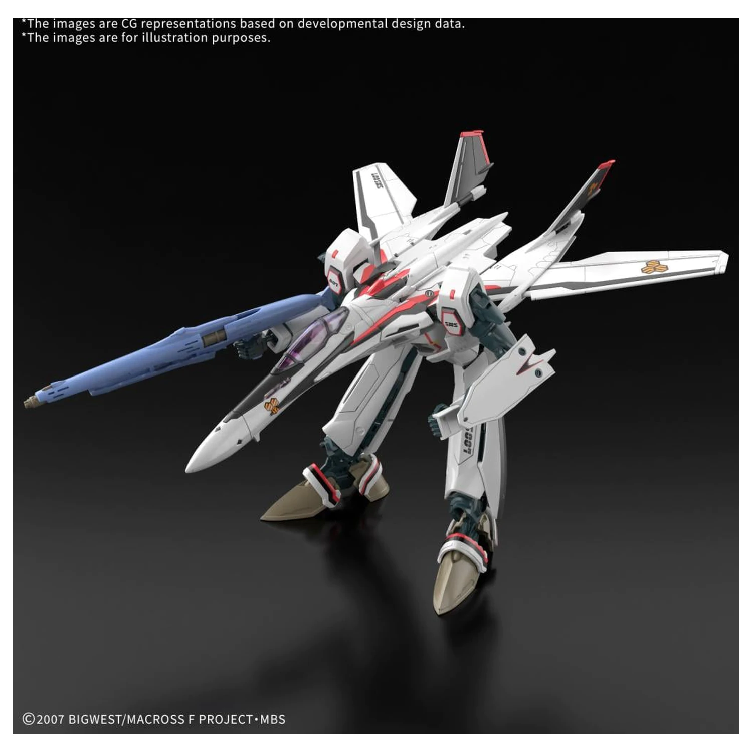 Macross HG 1/100 VF-25F Messiah Valkyrie Alto Custom súprava modelu produktová fotografia