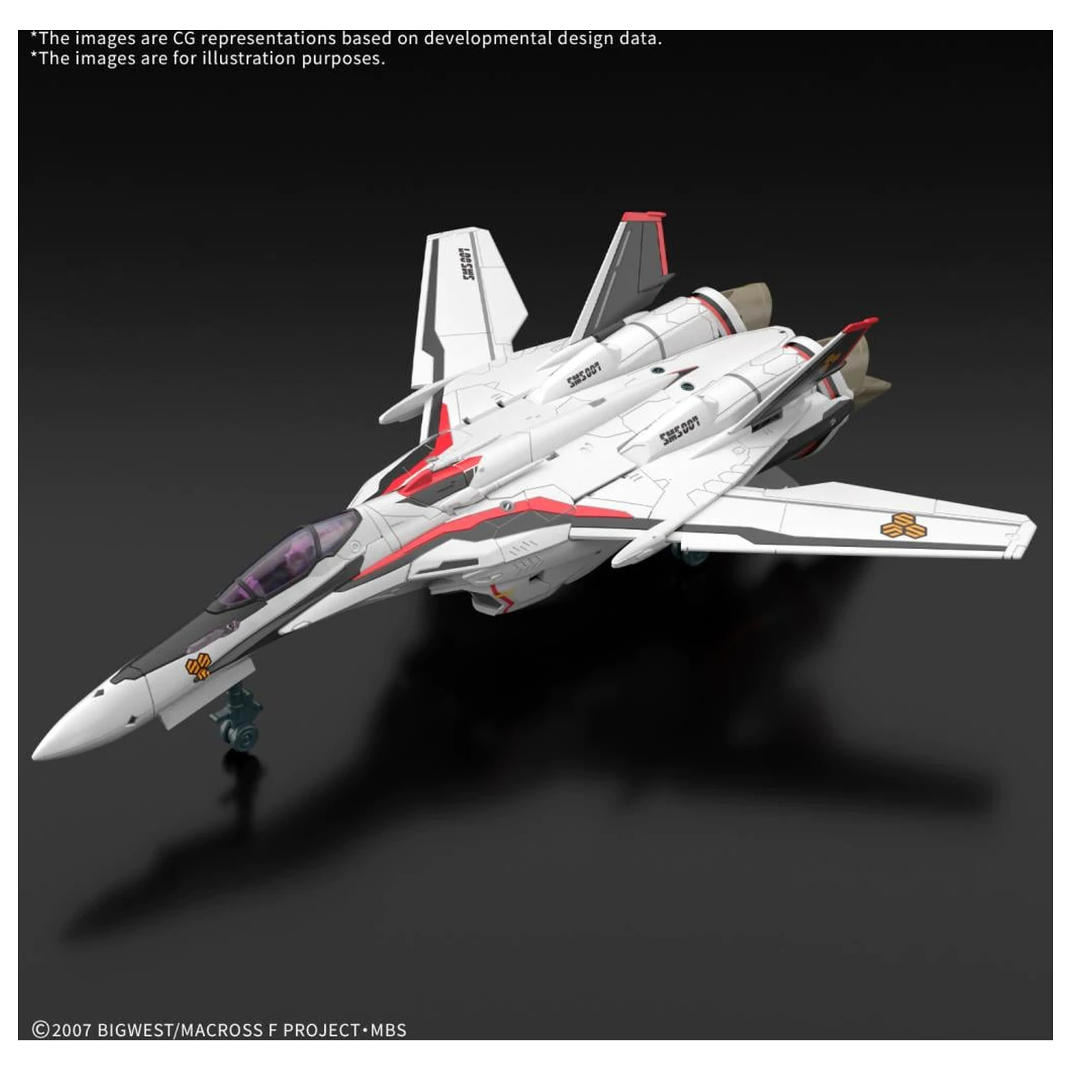 Macross HG 1/100 VF-25F Messiah Valkyrie Alto Custom súprava modelu produktová fotografia