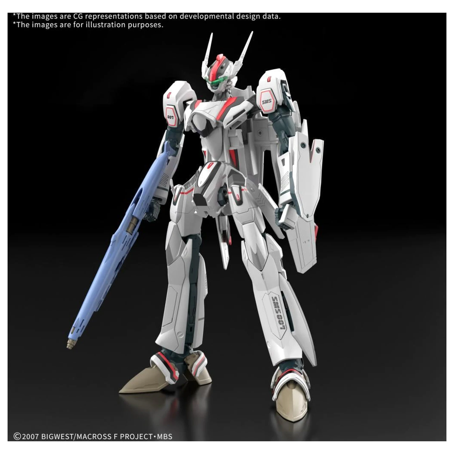 Macross HG 1/100 VF-25F Messiah Valkyrie Deluxe Set model súpravy produktová fotografia