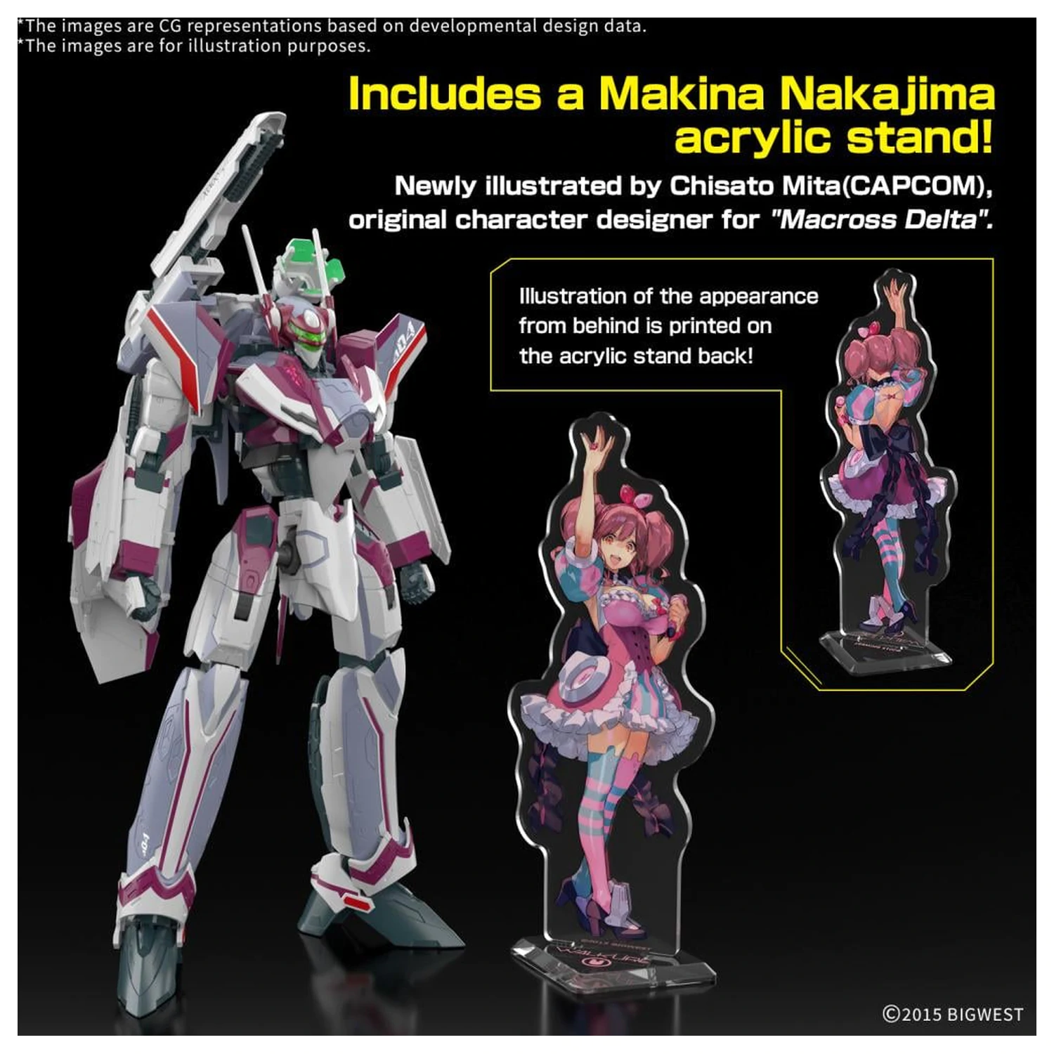 Macross HG 1/100 VF-31C Siegfried (Farina Jenius) Deluxe Model stavebnica produktová fotografia