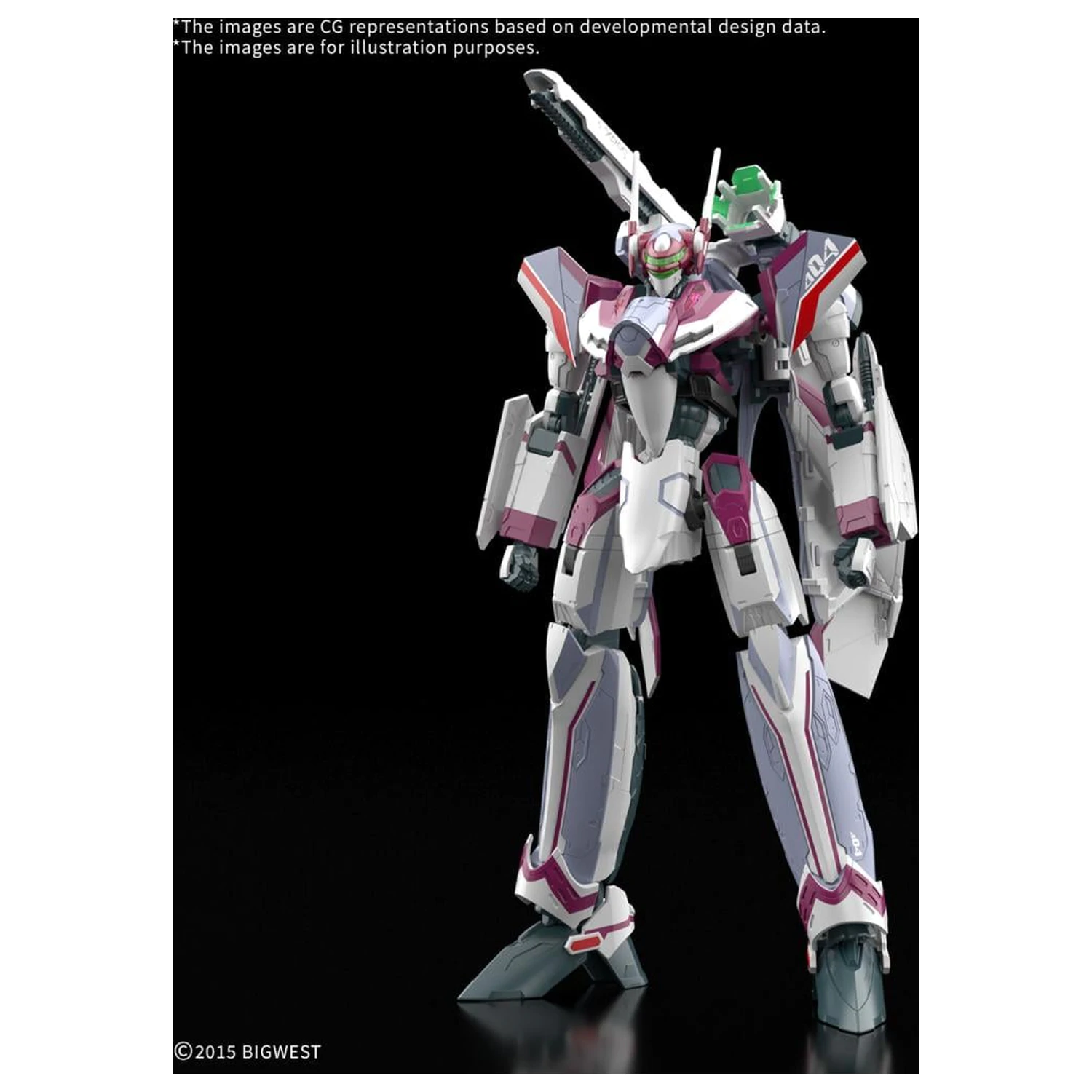 Macross HG 1/100 VF-31C Siegfried (Farina Jenius) Deluxe Model stavebnica produktová fotografia