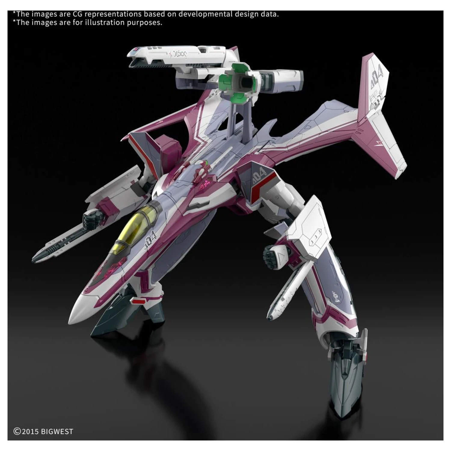 Macross HG 1/100 VF-31C Siegfried (Farina Jenius) Deluxe Model stavebnica produktová fotografia