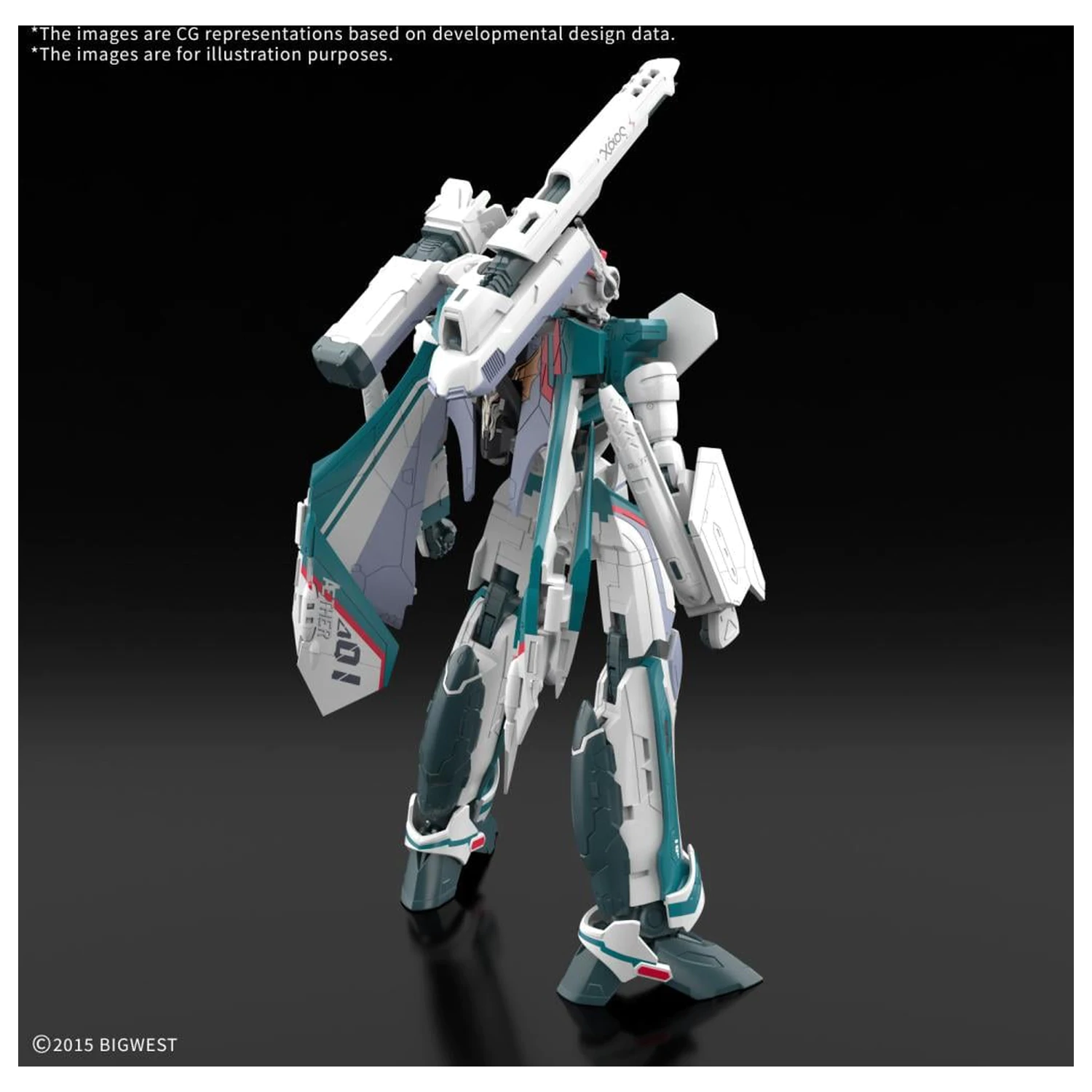 Macross HG 1/100 VF-31S Siegfried (Arad Moders Use) modelová súprava produktová fotografia