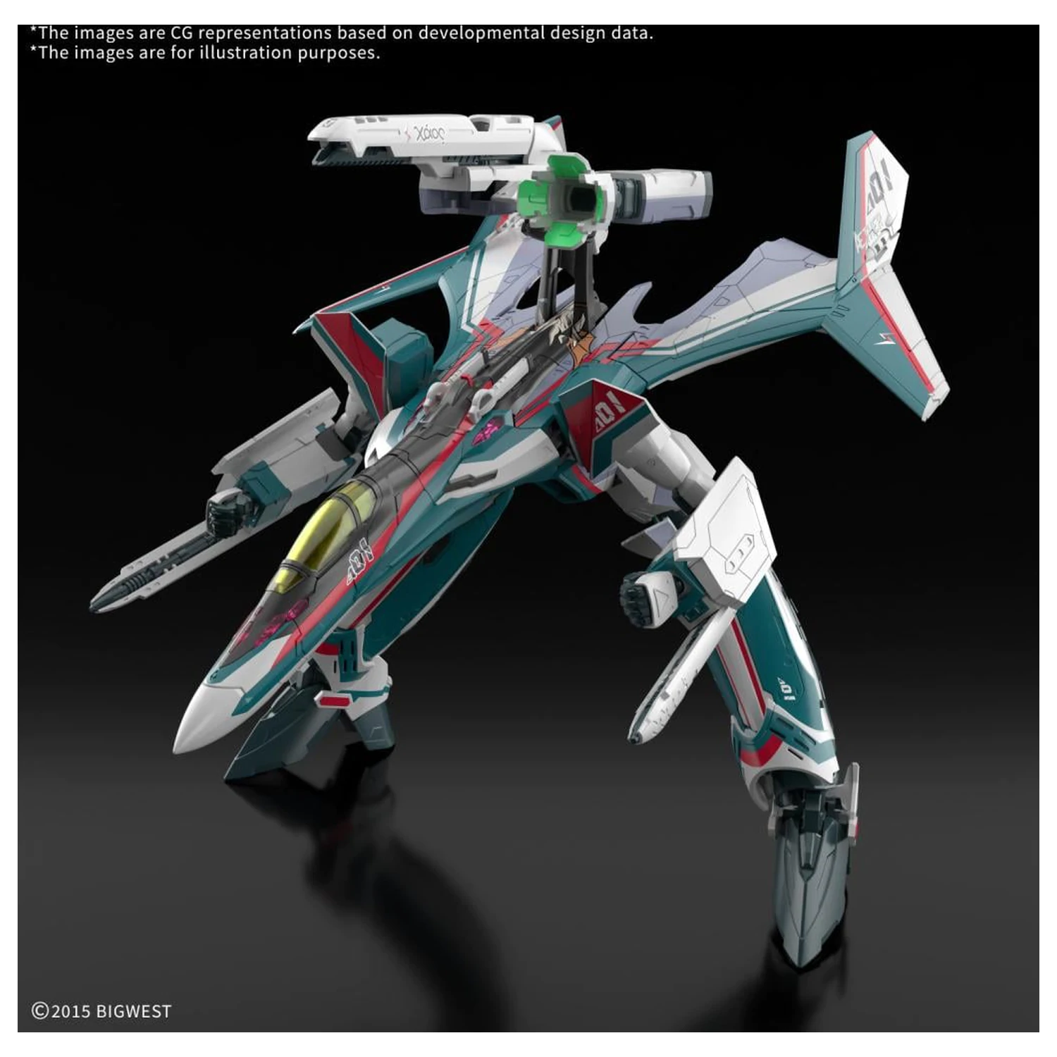 Macross HG 1/100 VF-31S Siegfried (Arad Moders Use) modelová súprava produktová fotografia