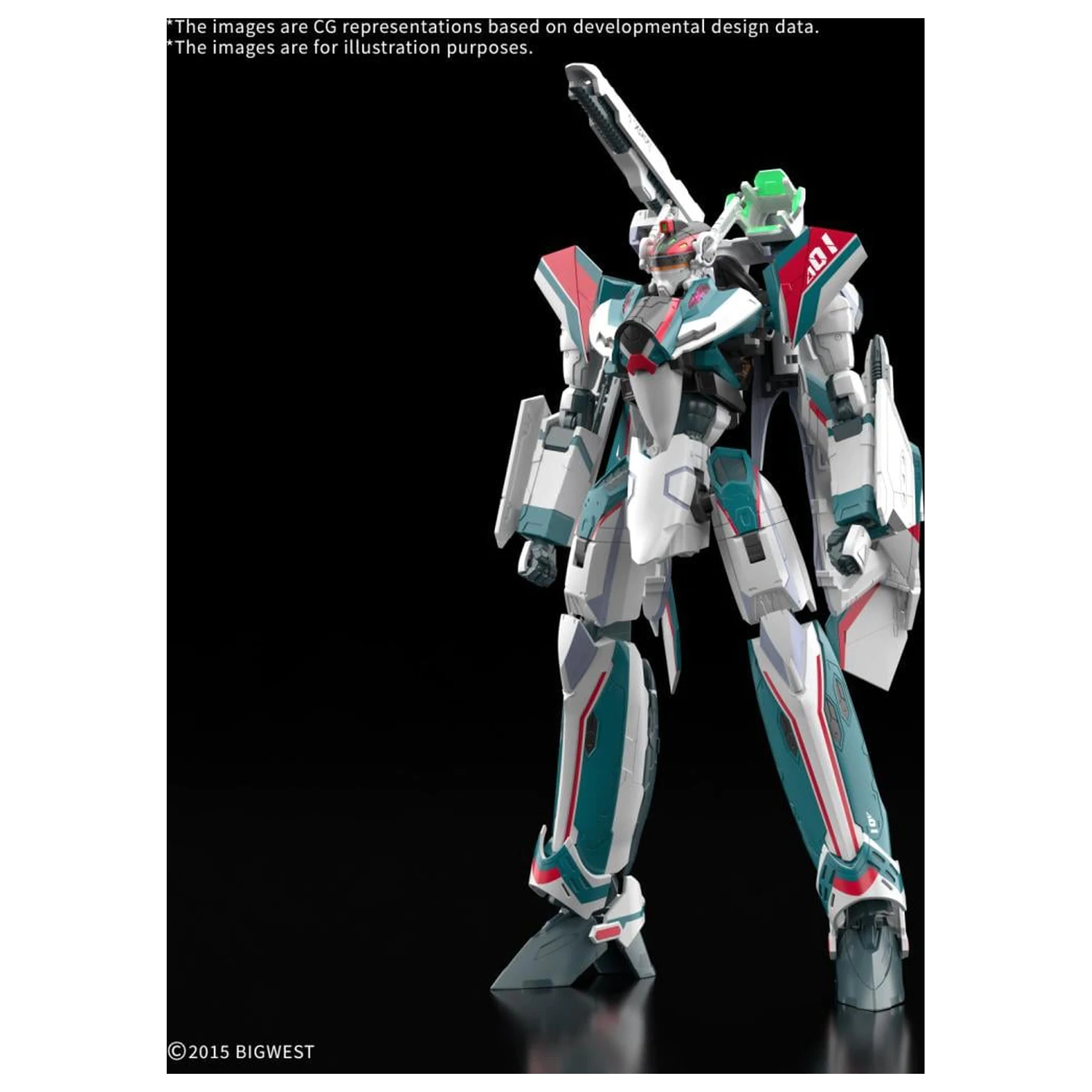 Macross HG 1/100 VF-31S Siegfried Deluxe Set modelárska súprava produktová fotografia