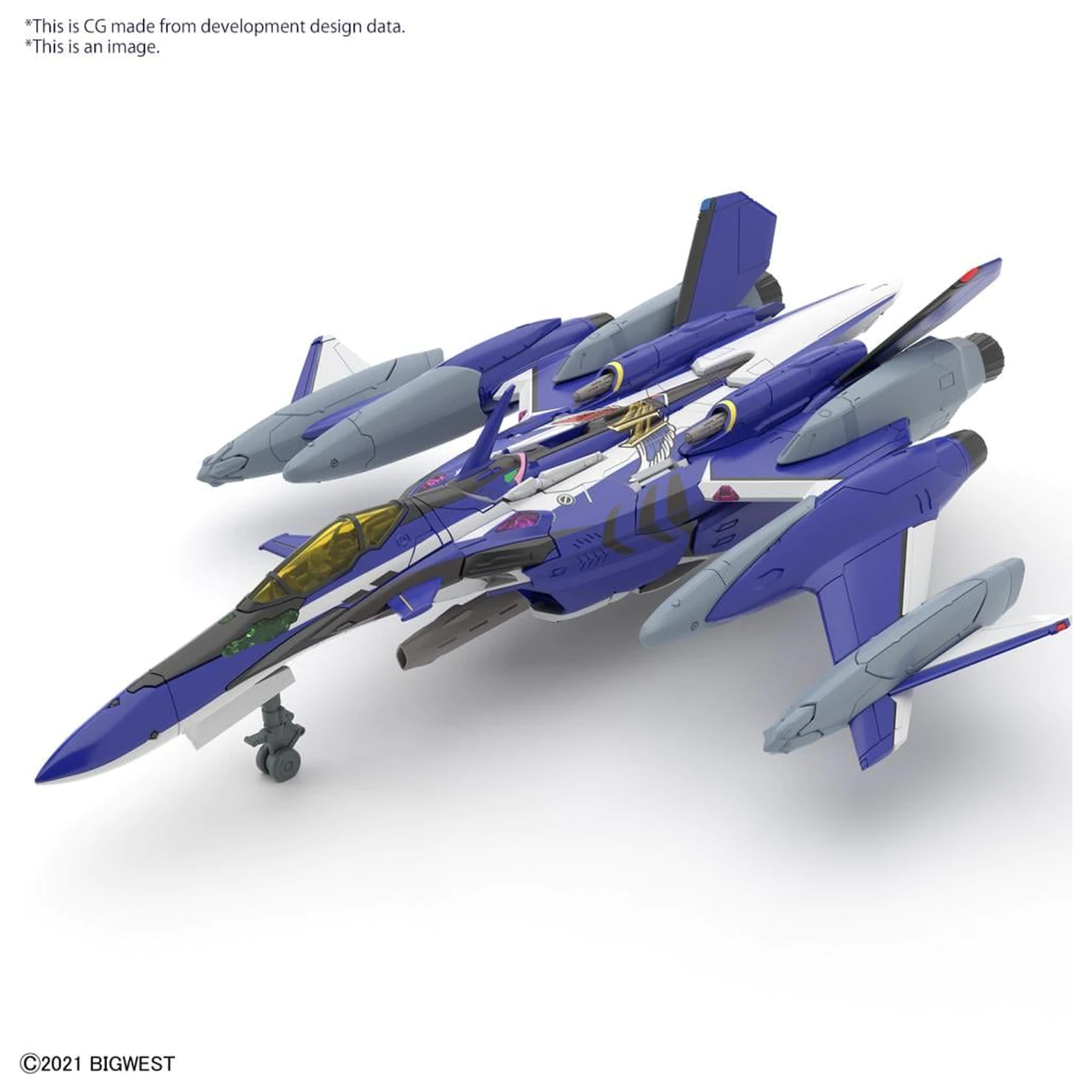 MACROSS HG 1/100 YF-29 Durandal Valkyrie Full Set súprava modelu produktová fotografia