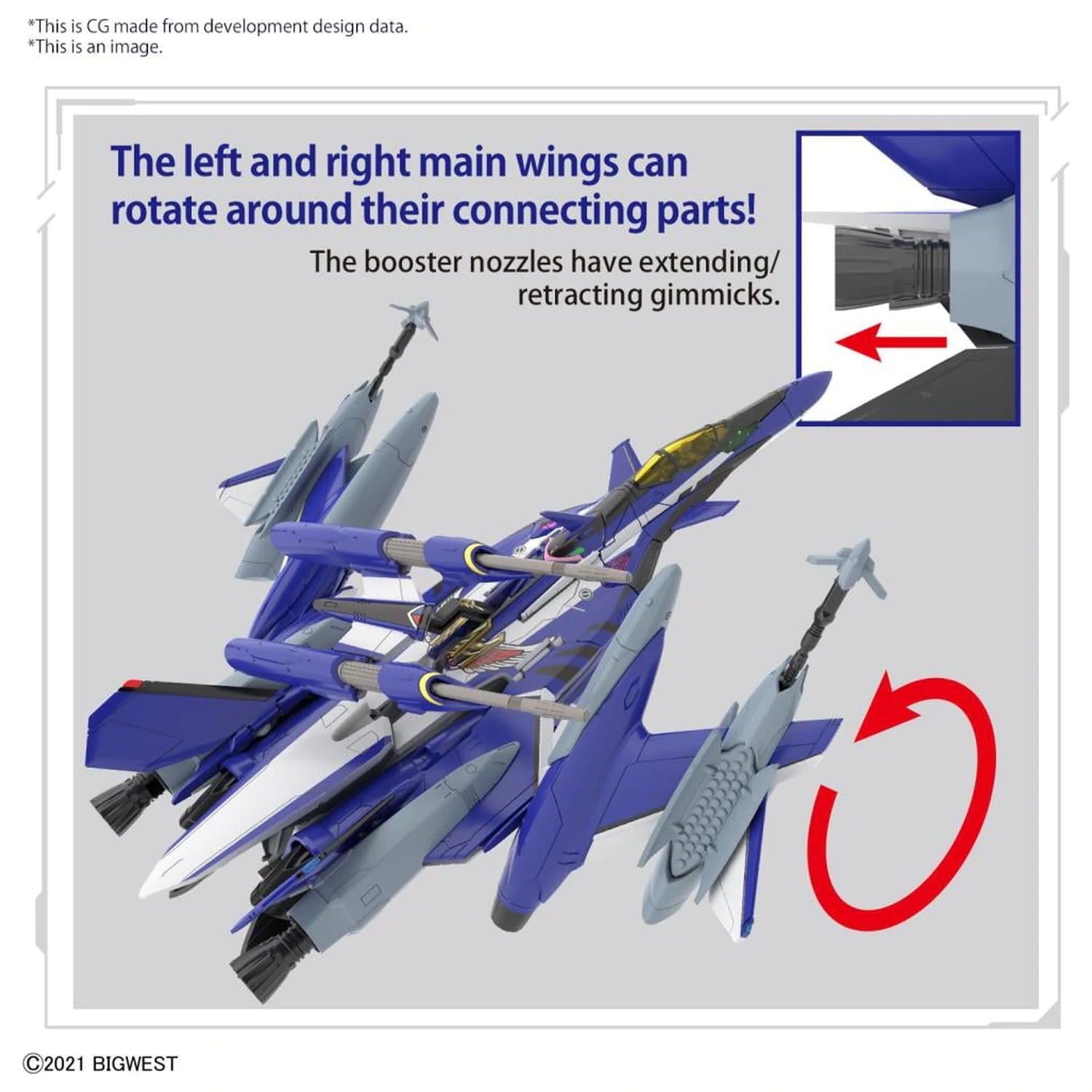 MACROSS HG 1/100 YF-29 Durandal Valkyrie Full Set súprava modelu produktová fotografia