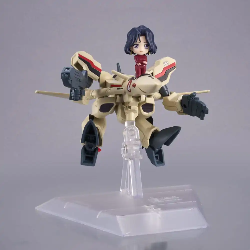Macross Plus Tiny Session vozidlo s akčnou figúrkou YF-19 (Isamu Alva Dyson Use) s Myung Fang Love 11 cm produktová fotografia