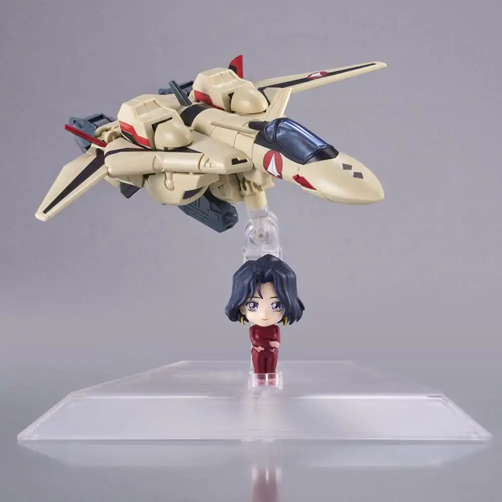 Macross Plus Tiny Session vozidlo s akčnou figúrkou YF-19 (Isamu Alva Dyson Use) s Myung Fang Love 11 cm produktová fotografia