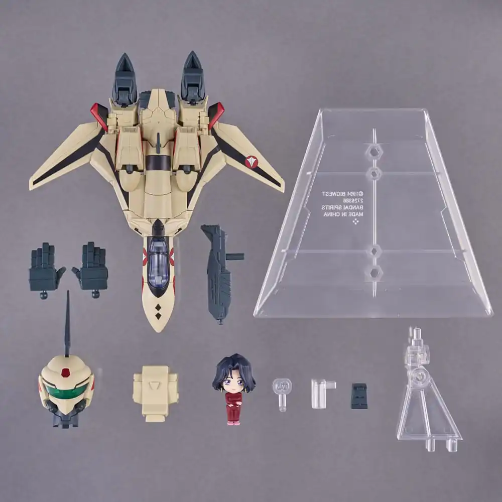 Macross Plus Tiny Session vozidlo s akčnou figúrkou YF-19 (Isamu Alva Dyson Use) s Myung Fang Love 11 cm produktová fotografia
