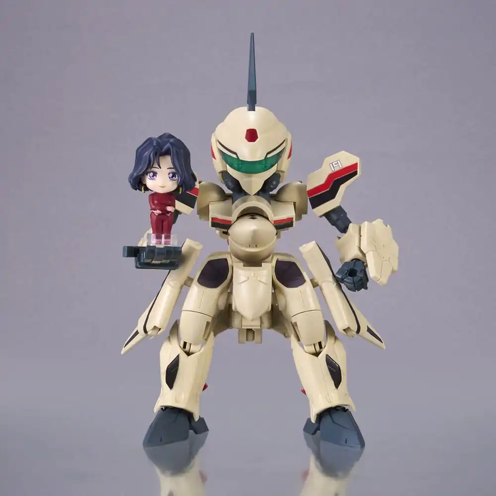 Macross Plus Tiny Session vozidlo s akčnou figúrkou YF-19 (Isamu Alva Dyson Use) s Myung Fang Love 11 cm produktová fotografia