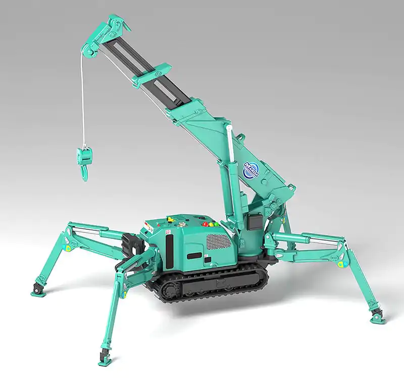 Maeda Seisakusho Moderoid Plastic Model Kit 1/20 Spider Crane (Green) Re-Run 25 cm Plastová stavebnica modelu produktová fotografia