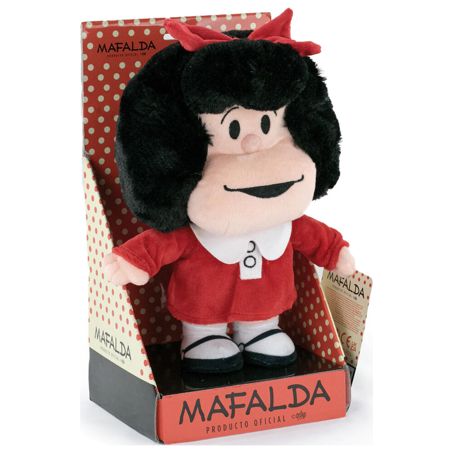 Mafalda Red Dress plyšová hračka 27 cm produktová fotografia