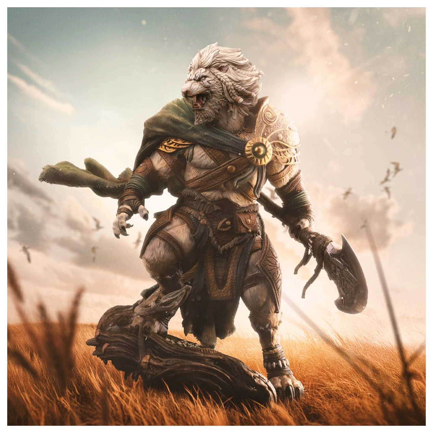 Magic The Gathering Art Scale Socha 1/10 Ajani Goldmane 26 cm produktová fotografia