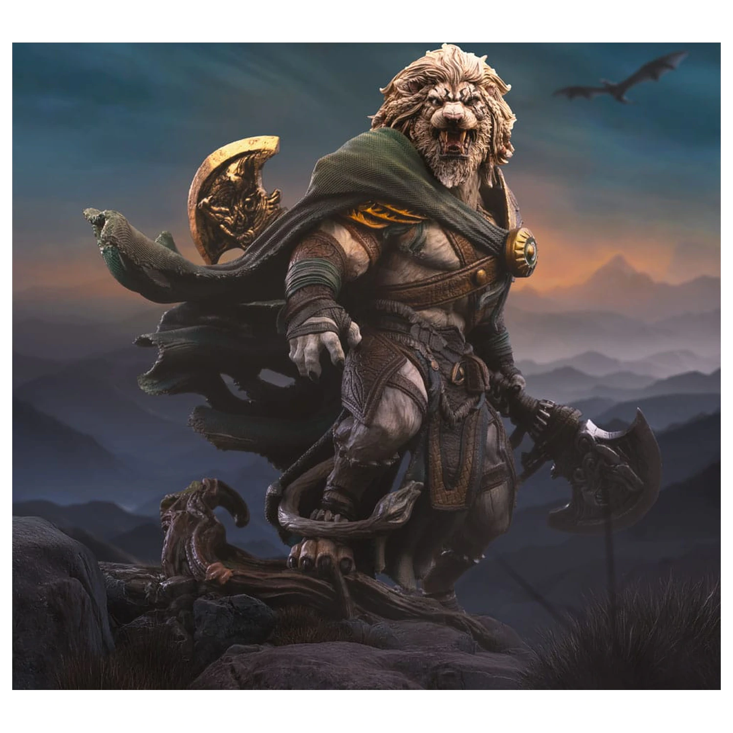 Magic The Gathering Art Scale Socha 1/10 Ajani Goldmane 26 cm produktová fotografia