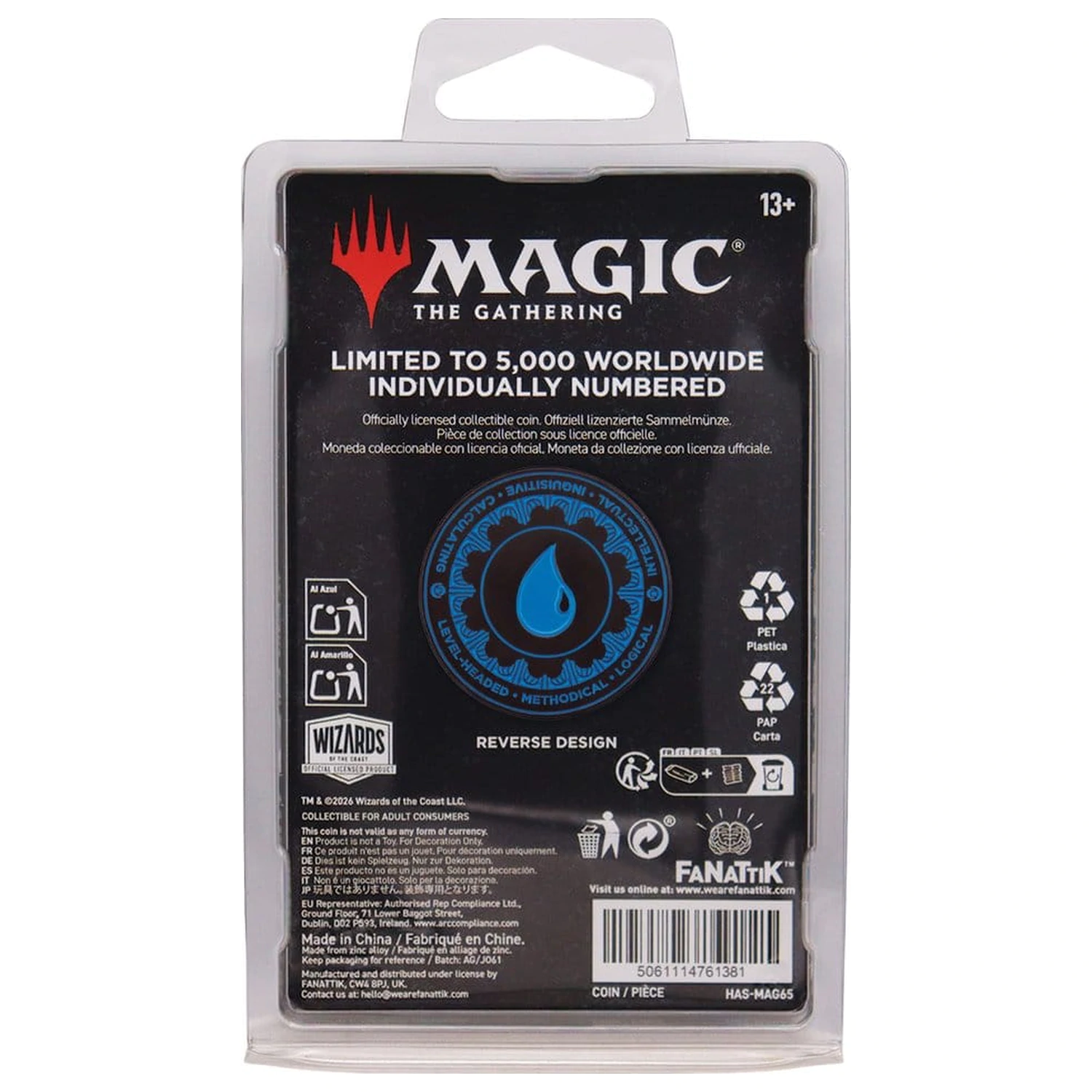 Magic: The Gathering Zberateľská minca Jace Limited Edition produktová fotografia