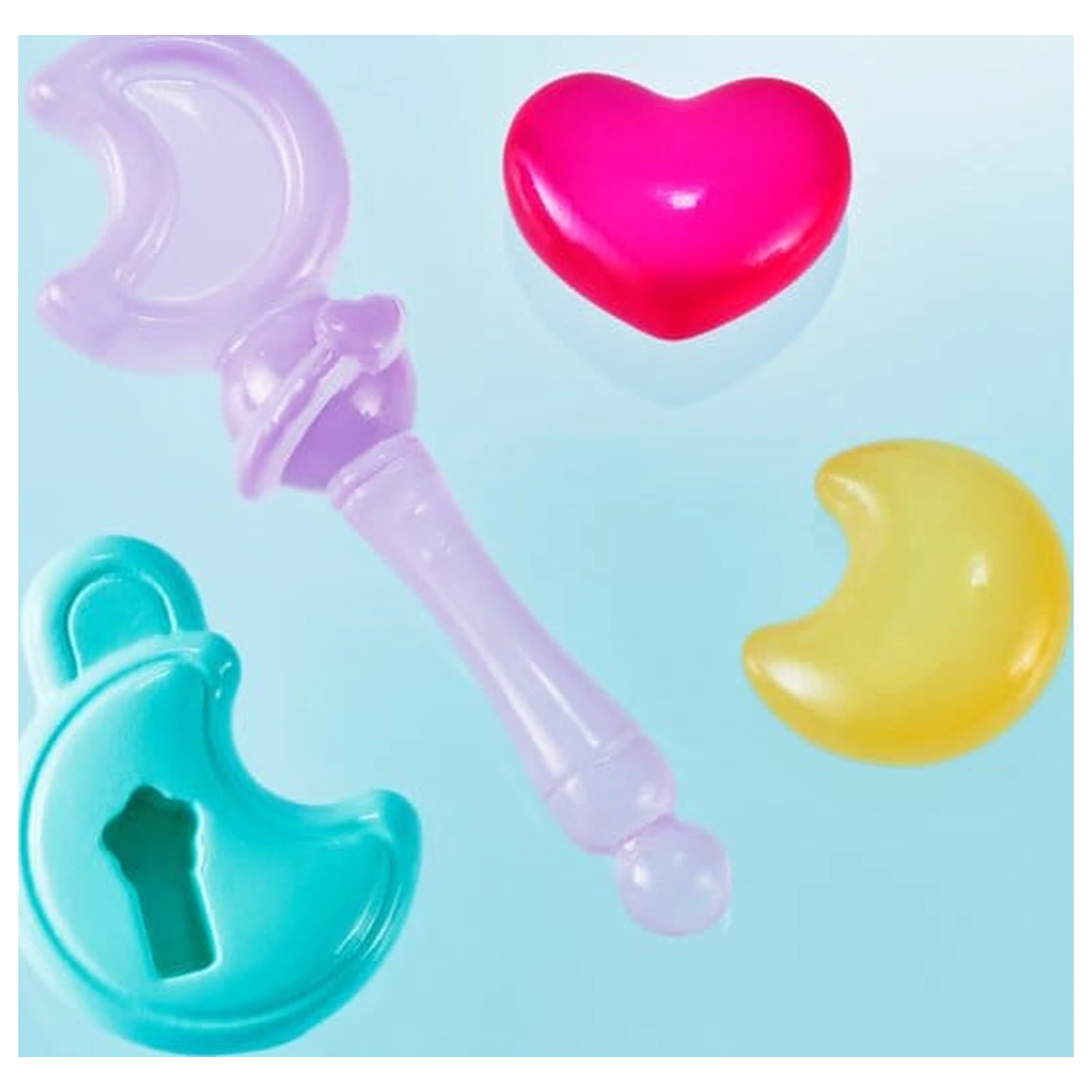 Magical Sisters Lulutto Lilly Proplica replika Moontoneoneon & GlassHeart DreamPact sada 25 cm produktová fotografia