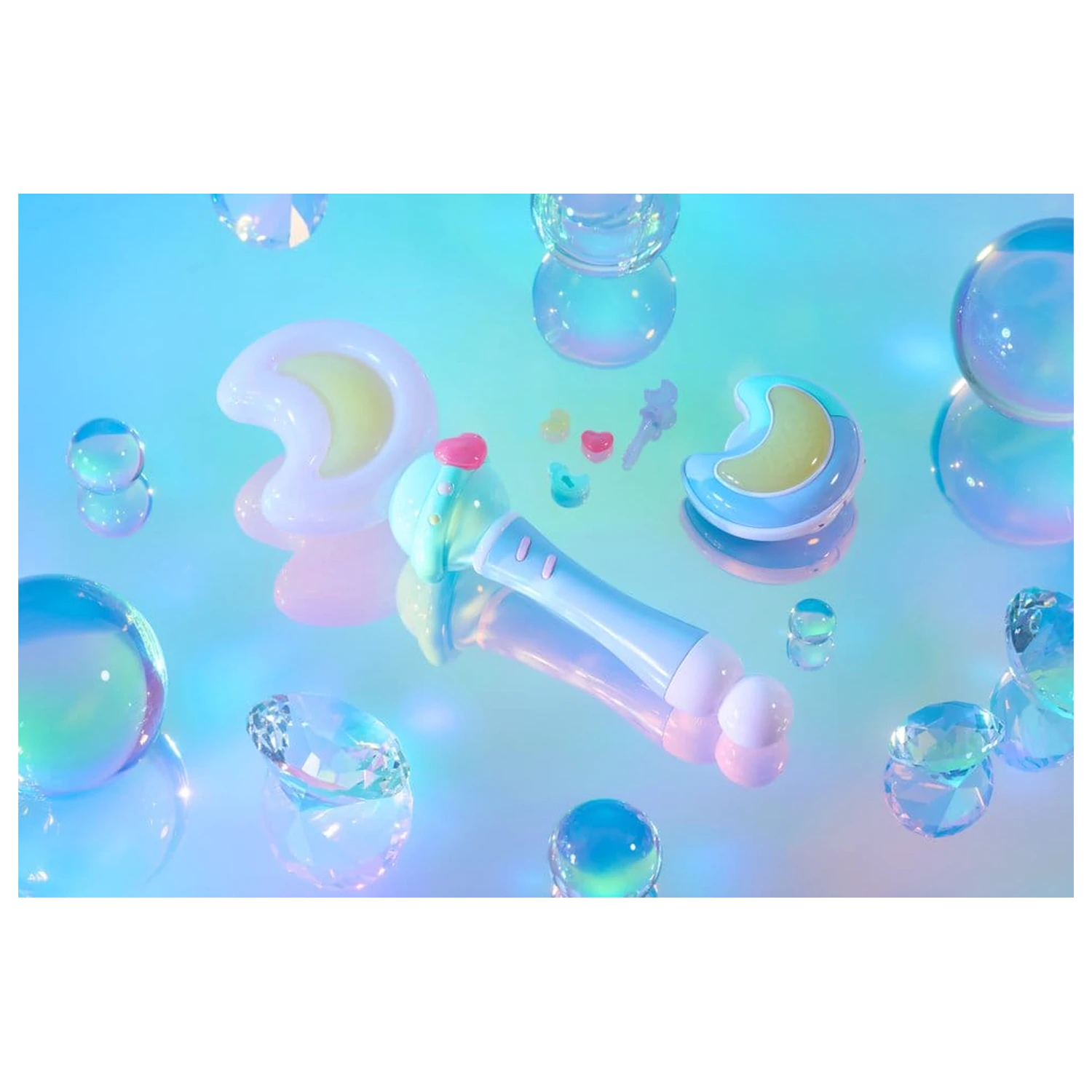 Magical Sisters Lulutto Lilly Proplica replika Moontoneoneon & GlassHeart DreamPact sada 25 cm produktová fotografia