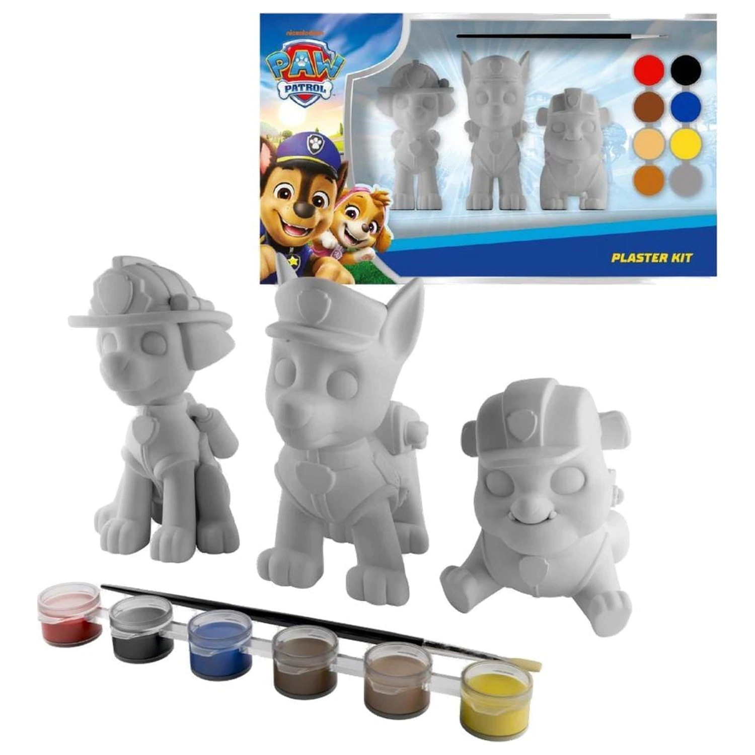 Paw Patrol pľuzgierové balenie s 3 vyfarbiteľnými figúrkami produktová fotografia