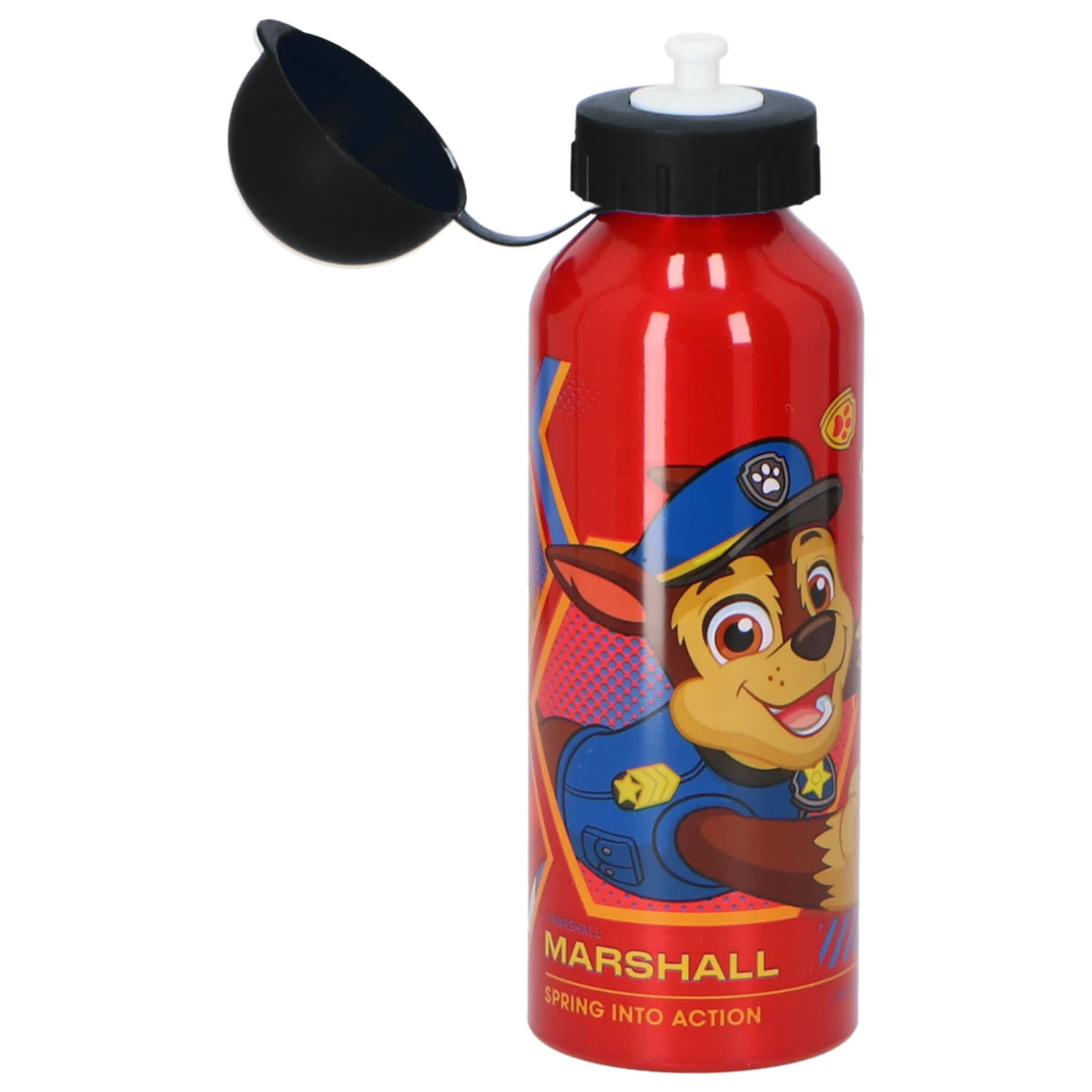 PAW Patrol Akčná hliníková fľaša na vodu s náustkom 500 ml produktová fotografia