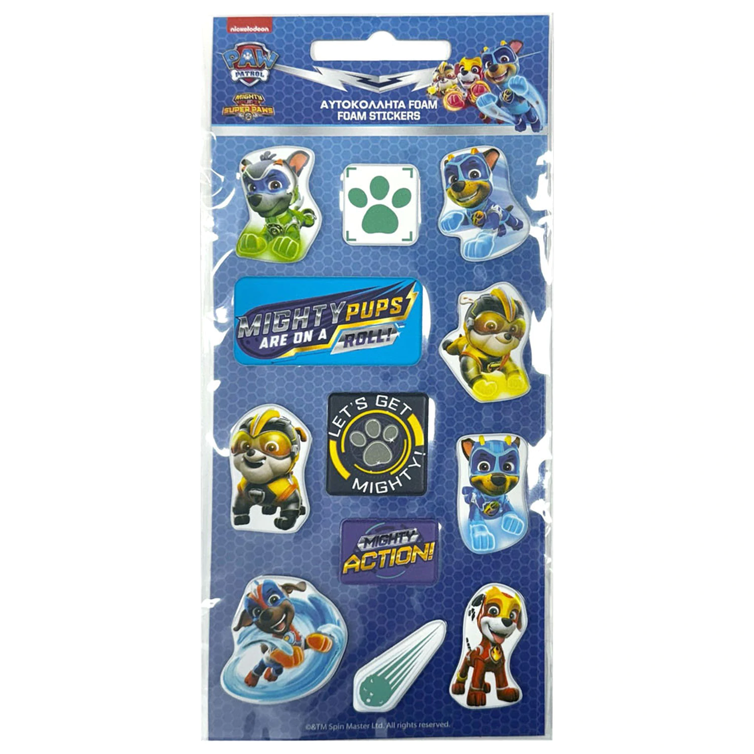Paw Patrol akčné Puffy Sponge súprava nálepiek produktová fotografia