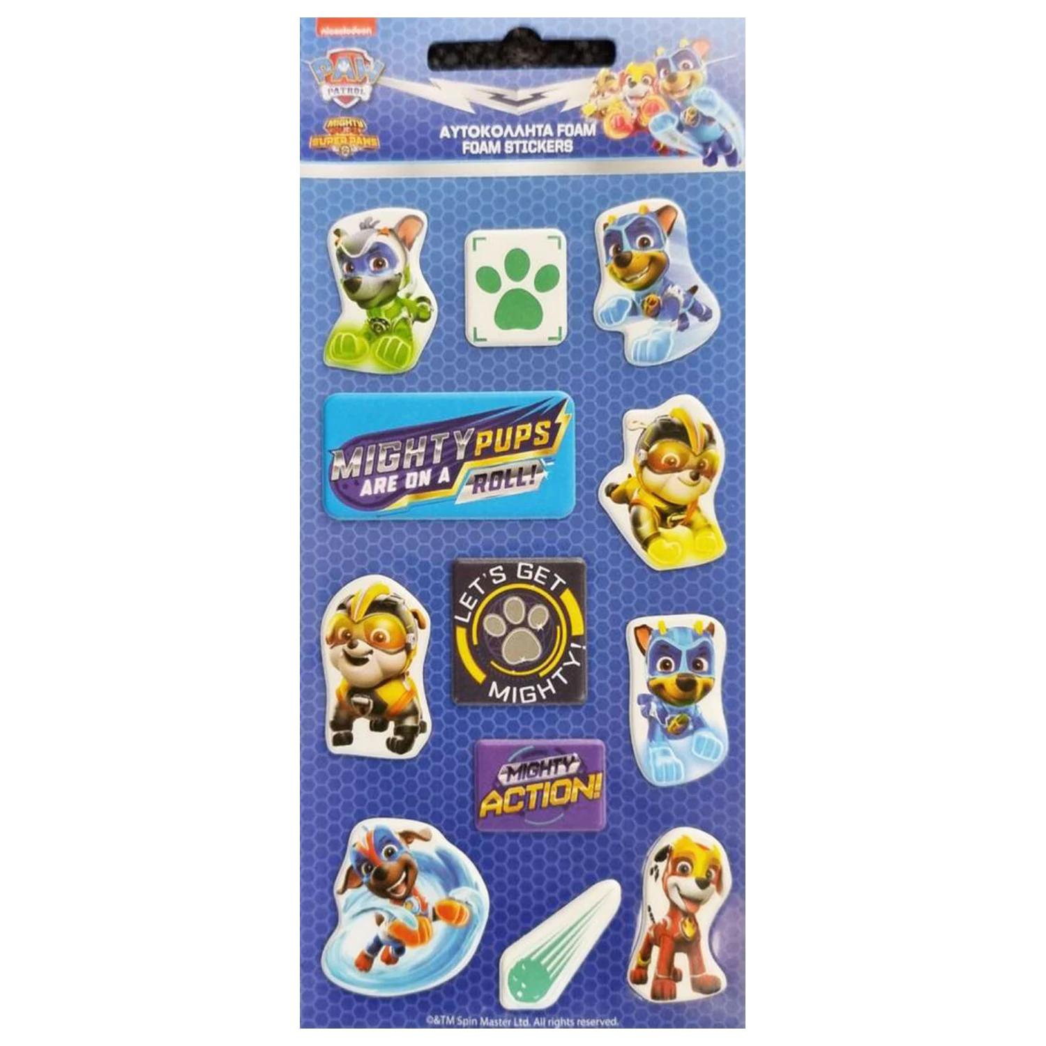 Paw Patrol akčné Puffy Sponge súprava nálepiek produktová fotografia