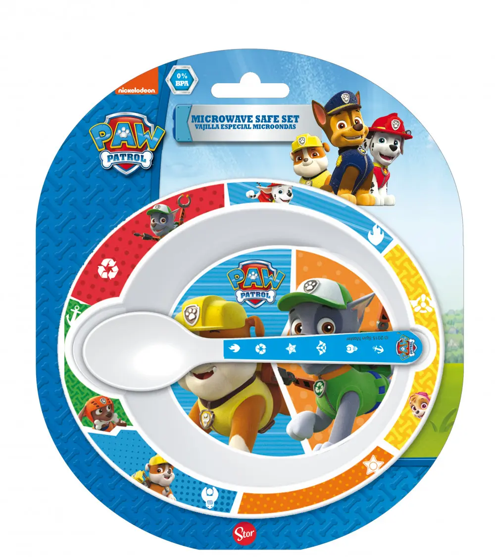 PAW Patrol Baby Micro Hlboký tanier + súprava lyžíc produktová fotografia